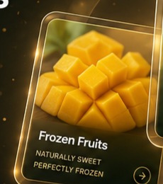 Frozen mango chunks